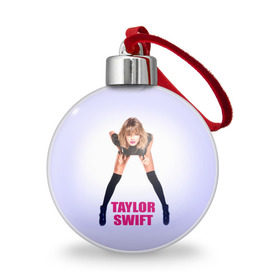 Ёлочный шар с принтом Taylor Swift в Белгороде, Пластик | Диаметр: 77 мм | звезда | знаменитость | музыка | певица | тейлор свифт