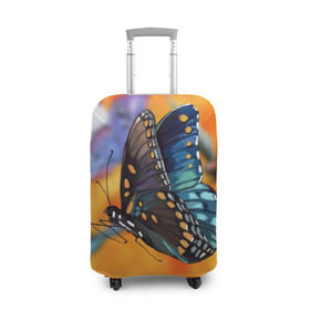 Чехол для чемодана 3D с принтом Рисунок бабочка в Белгороде, 86% полиэфир, 14% спандекс | двустороннее нанесение принта, прорези для ручек и колес | бабочка