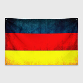 Флаг-баннер с принтом Германия в Белгороде, 100% полиэстер | размер 67 х 109 см, плотность ткани — 95 г/м2; по краям флага есть четыре люверса для крепления | европа | триколор | флаг