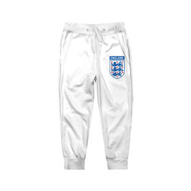 Детские брюки 3D с принтом Сборная Англия в Белгороде, 100% полиэстер | манжеты по низу, эластичный пояс регулируется шнурком, по бокам два кармана без застежек, внутренняя часть кармана из мелкой сетки | england | варди | футбол