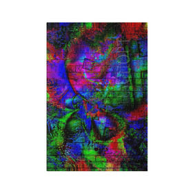 Обложка для паспорта матовая кожа с принтом Graffiti в Белгороде, натуральная матовая кожа | размер 19,3 х 13,7 см; прозрачные пластиковые крепления | Тематика изображения на принте: граффити | кирпич | разноцветный | стена | яркий