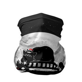 Бандана-труба 3D с принтом Totoro в Белгороде, 100% полиэстер, ткань с особыми свойствами — Activecool | плотность 150‒180 г/м2; хорошо тянется, но сохраняет форму | Тематика изображения на принте: котобус | рождество