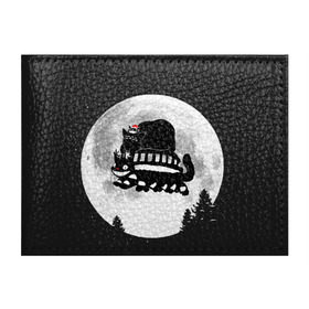 Обложка для студенческого билета с принтом Totoro в Белгороде, натуральная кожа | Размер: 11*8 см; Печать на всей внешней стороне | Тематика изображения на принте: котобус | рождество