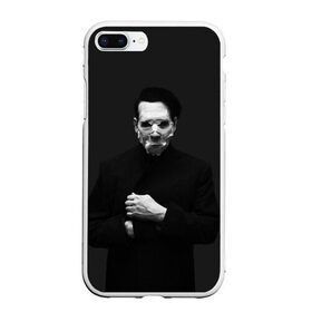 Чехол для iPhone 7Plus/8 Plus матовый с принтом Marilyn Manson в Белгороде, Силикон | Область печати: задняя сторона чехла, без боковых панелей | звезда | знаменитость | музыка | мэрилин мэнсон | певец | рокер