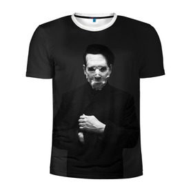 Мужская футболка 3D спортивная с принтом Marilyn Manson в Белгороде, 100% полиэстер с улучшенными характеристиками | приталенный силуэт, круглая горловина, широкие плечи, сужается к линии бедра | звезда | знаменитость | музыка | мэрилин мэнсон | певец | рокер
