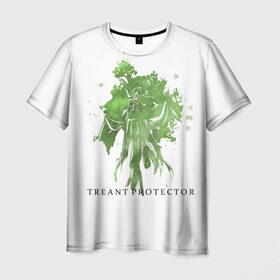 Мужская футболка 3D с принтом Treant Protector в Белгороде, 100% полиэфир | прямой крой, круглый вырез горловины, длина до линии бедер | dota 2 | treant protector | дерево | дота