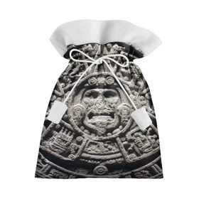 Подарочный 3D мешок с принтом Календарь ацтеков в Белгороде, 100% полиэстер | Размер: 29*39 см | ацтеки | древняя цивилизация | индейцы | майя | южная америка