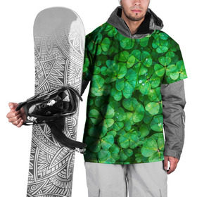 Накидка на куртку 3D с принтом клевер в Белгороде, 100% полиэстер |  | Тематика изображения на принте: зелень | ирландия | клевер | лето | листья | солнце | цветы
