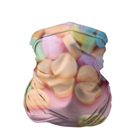 Бандана-труба 3D с принтом конфеты в Белгороде, 100% полиэстер, ткань с особыми свойствами — Activecool | плотность 150‒180 г/м2; хорошо тянется, но сохраняет форму | candy | драже | конфеты | леденцы | сахар | сладости