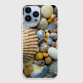 Чехол для iPhone 13 Pro Max с принтом Морские ракушки и камни в Белгороде,  |  | камни | море | морские камни | ракушки