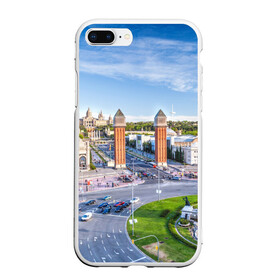 Чехол для iPhone 7Plus/8 Plus матовый с принтом Барселона в Белгороде, Силикон | Область печати: задняя сторона чехла, без боковых панелей | barcelona | europe | spain | барселона | европа | ес | испания | каталония | отпуск | туризм
