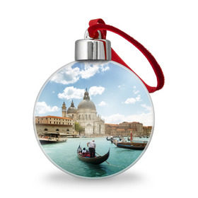 Ёлочный шар с принтом Венеция в Белгороде, Пластик | Диаметр: 77 мм | europe | italy | venice | венеция | вода | европа | ес | италия | каникулы | лодки | отдых | отпуск | солнце | туризм