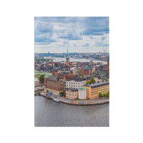 Обложка для паспорта матовая кожа с принтом Швеция в Белгороде, натуральная матовая кожа | размер 19,3 х 13,7 см; прозрачные пластиковые крепления | Тематика изображения на принте: europe | stockholm | sweden | европа | ес | каникулы | отпуск | стокгольм | туризм | швеция