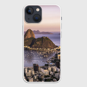 Чехол для iPhone 13 mini с принтом Рио (Бразилия) в Белгороде,  |  | Тематика изображения на принте: brazil | rio de janeiro | бразилия | жара | каникулы | карнавал | мегаполис | отдых | отпуск | пляж | приключение | путешествие | рио де жанейро | туризм | футбол | южная америка