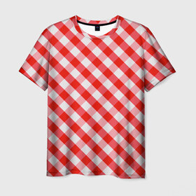 Мужская футболка 3D с принтом Клетки в Белгороде, 100% полиэфир | прямой крой, круглый вырез горловины, длина до линии бедер | 