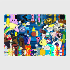 Магнитный плакат 3Х2 с принтом Adventure Time 1 в Белгороде, Полимерный материал с магнитным слоем | 6 деталей размером 9*9 см | adventure time | bubblegum | dog | finn | jake | marcelline | время приключений | джейк и финн | марселин | пупырка