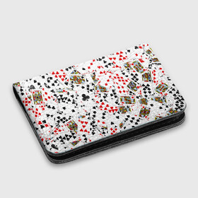 Картхолдер с принтом с принтом Игральные карты в Белгороде, натуральная матовая кожа | размер 7,3 х 10 см; кардхолдер имеет 4 кармана для карт; | 