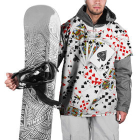 Накидка на куртку 3D с принтом Роял-флеш в Белгороде, 100% полиэстер |  | Тематика изображения на принте: карты | покер