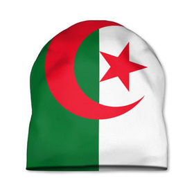 Шапка 3D с принтом Алжир в Белгороде, 100% полиэстер | универсальный размер, печать по всей поверхности изделия | африка | страна | флаг