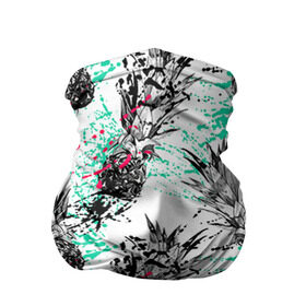 Бандана-труба 3D с принтом Ананасы 19 в Белгороде, 100% полиэстер, ткань с особыми свойствами — Activecool | плотность 150‒180 г/м2; хорошо тянется, но сохраняет форму | летний | паттерн | светлый