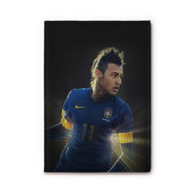 Обложка для автодокументов с принтом Neymar в Белгороде, натуральная кожа |  размер 19,9*13 см; внутри 4 больших “конверта” для документов и один маленький отдел — туда идеально встанут права | Тематика изображения на принте: барселона | бразилия | неймар | футбол | футболист