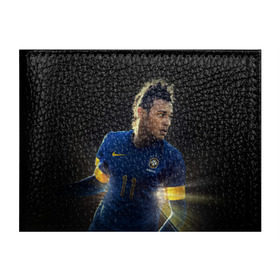 Обложка для студенческого билета с принтом Neymar в Белгороде, натуральная кожа | Размер: 11*8 см; Печать на всей внешней стороне | Тематика изображения на принте: барселона | бразилия | неймар | футбол | футболист