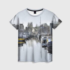 Женская футболка 3D с принтом Венеция в Белгороде, 100% полиэфир ( синтетическое хлопкоподобное полотно) | прямой крой, круглый вырез горловины, длина до линии бедер | sity | венеция | вода | город | европа | лето | лодки | любовь | мост | свет