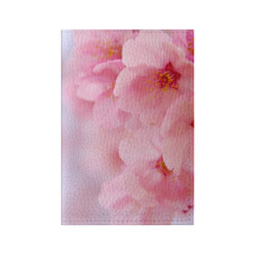 Обложка для паспорта матовая кожа с принтом Сакура в Белгороде, натуральная матовая кожа | размер 19,3 х 13,7 см; прозрачные пластиковые крепления | Тематика изображения на принте: весна | вишня | розовый | цветение | цветы | япония
