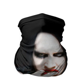 Бандана-труба 3D с принтом Marilyn Manson в Белгороде, 100% полиэстер, ткань с особыми свойствами — Activecool | плотность 150‒180 г/м2; хорошо тянется, но сохраняет форму | Тематика изображения на принте: звезда | знаменитость | музыка | мэрилин мэнсон | певец | рокер