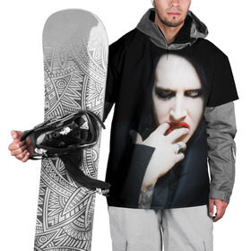 Накидка на куртку 3D с принтом Marilyn Manson в Белгороде, 100% полиэстер |  | Тематика изображения на принте: звезда | знаменитость | музыка | мэрилин мэнсон | певец | рокер