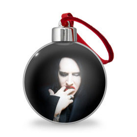 Ёлочный шар с принтом Marilyn Manson в Белгороде, Пластик | Диаметр: 77 мм | Тематика изображения на принте: звезда | знаменитость | музыка | мэрилин мэнсон | певец | рокер