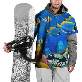 Накидка на куртку 3D с принтом Экзотические рыбки в Белгороде, 100% полиэстер |  | Тематика изображения на принте: животые | красочные | морские | рыбки | цветные | экзотические