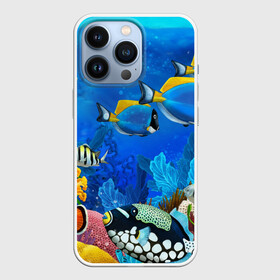 Чехол для iPhone 13 Pro с принтом Экзотические рыбки в Белгороде,  |  | животые | красочные | морские | рыбки | цветные | экзотические