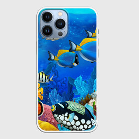 Чехол для iPhone 13 Pro Max с принтом Экзотические рыбки в Белгороде,  |  | животые | красочные | морские | рыбки | цветные | экзотические
