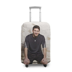 Чехол для чемодана 3D с принтом Месси в Белгороде, 86% полиэфир, 14% спандекс | двустороннее нанесение принта, прорези для ручек и колес | аргентина | барселона | испания | футбол | футболист