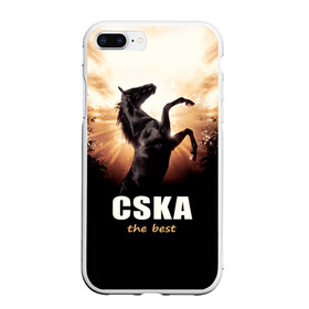 Чехол для iPhone 7Plus/8 Plus матовый с принтом CSKA the best в Белгороде, Силикон | Область печати: задняя сторона чехла, без боковых панелей | bcjhj