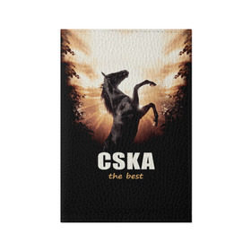 Обложка для паспорта матовая кожа с принтом CSKA the best в Белгороде, натуральная матовая кожа | размер 19,3 х 13,7 см; прозрачные пластиковые крепления | bcjhj
