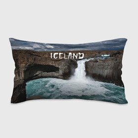 Подушка 3D антистресс с принтом Исландия. Водопад в Белгороде, наволочка — 100% полиэстер, наполнитель — вспененный полистирол | состоит из подушки и наволочки на молнии | исландия