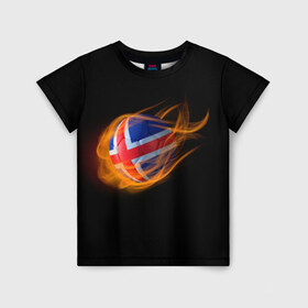 Детская футболка 3D с принтом Исландия в Белгороде, 100% гипоаллергенный полиэфир | прямой крой, круглый вырез горловины, длина до линии бедер, чуть спущенное плечо, ткань немного тянется | euro 2016