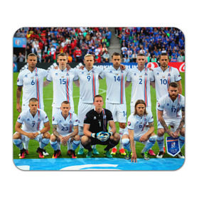 Коврик прямоугольный с принтом Сборная Исландии по футболу в Белгороде, натуральный каучук | размер 230 х 185 мм; запечатка лицевой стороны | euro 2016