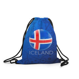 Рюкзак-мешок 3D с принтом Исландия в Белгороде, 100% полиэстер | плотность ткани — 200 г/м2, размер — 35 х 45 см; лямки — толстые шнурки, застежка на шнуровке, без карманов и подкладки | euro 2016
