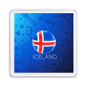 Магнит 55*55 с принтом Исландия в Белгороде, Пластик | Размер: 65*65 мм; Размер печати: 55*55 мм | euro 2016