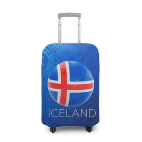 Чехол для чемодана 3D с принтом Исландия в Белгороде, 86% полиэфир, 14% спандекс | двустороннее нанесение принта, прорези для ручек и колес | euro 2016