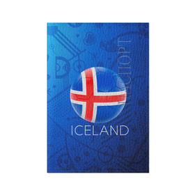 Обложка для паспорта матовая кожа с принтом Исландия в Белгороде, натуральная матовая кожа | размер 19,3 х 13,7 см; прозрачные пластиковые крепления | euro 2016