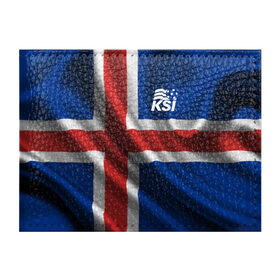 Обложка для студенческого билета с принтом Исландия в Белгороде, натуральная кожа | Размер: 11*8 см; Печать на всей внешней стороне | флаг