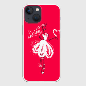 Чехол для iPhone 13 mini с принтом Bride в Белгороде,  |  | bride | team | девичник | девишник | жена | невеста | свадебный | свадьба