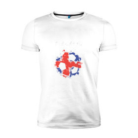Мужская футболка премиум с принтом Сборная Исландии в Белгороде, 92% хлопок, 8% лайкра | приталенный силуэт, круглый вырез ворота, длина до линии бедра, короткий рукав | исландия