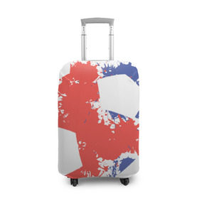 Чехол для чемодана 3D с принтом Сборная Исландии в Белгороде, 86% полиэфир, 14% спандекс | двустороннее нанесение принта, прорези для ручек и колес | исландия