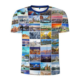 Мужская футболка 3D спортивная с принтом Страны мира (10х10) в Белгороде, 100% полиэстер с улучшенными характеристиками | приталенный силуэт, круглая горловина, широкие плечи, сужается к линии бедра | азия | берлин | вегас | венеция | воспоминания | города | достопримечательности | европа | египет | калифорния | каникулы | лондон | милан | москва | ностальгия | нью йорк | отдых | отпуск | память