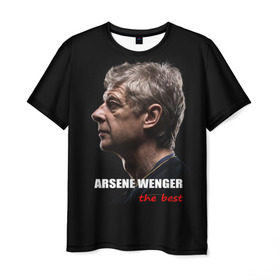 Мужская футболка 3D с принтом Arsene Wenger (Arsenal) в Белгороде, 100% полиэфир | прямой крой, круглый вырез горловины, длина до линии бедер | 